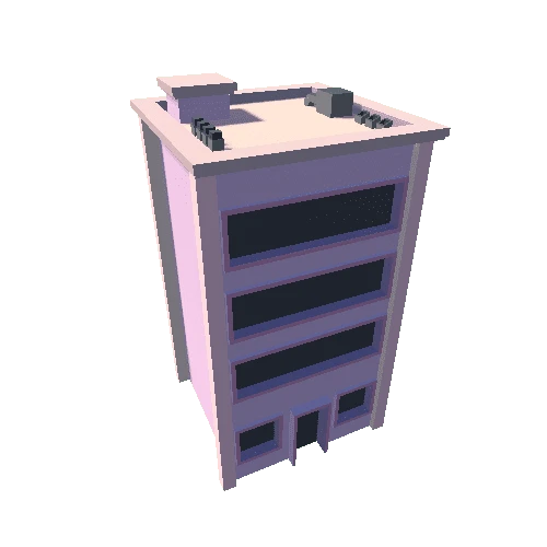 Medium Building - Pink 02